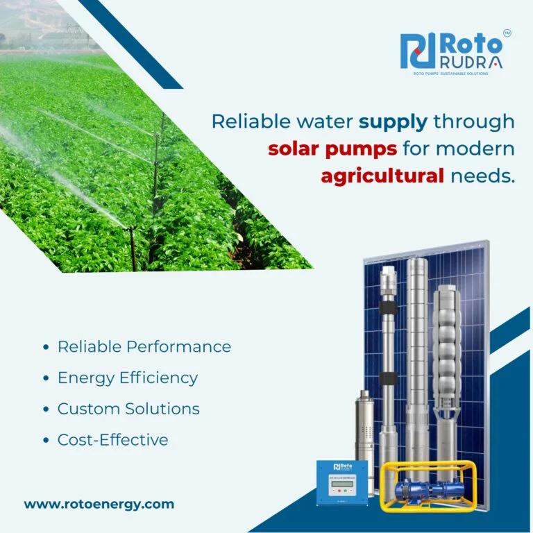 Empowering Agriculture with Solar Submersible Pumping Systems: A Sustainable Future by ROTO ENERGY SYSTEMS LIMITED